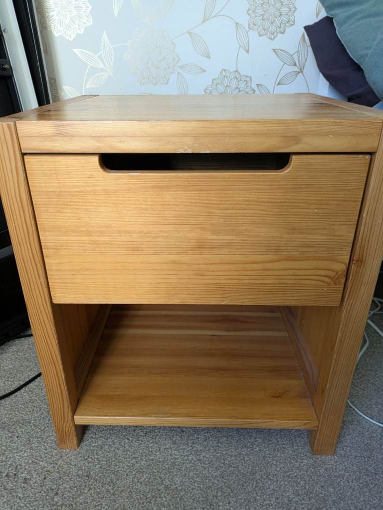 Pair of Wood Bedside Tables
