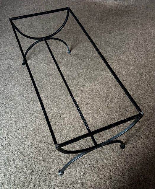 image for HAND FORGED WROUGHT IRON OCCASIONAL TABLE FRAME