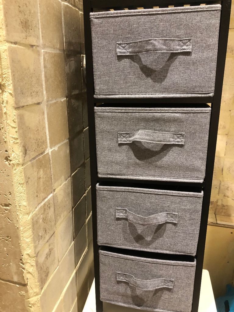 Grey Fabric Drawers Storage