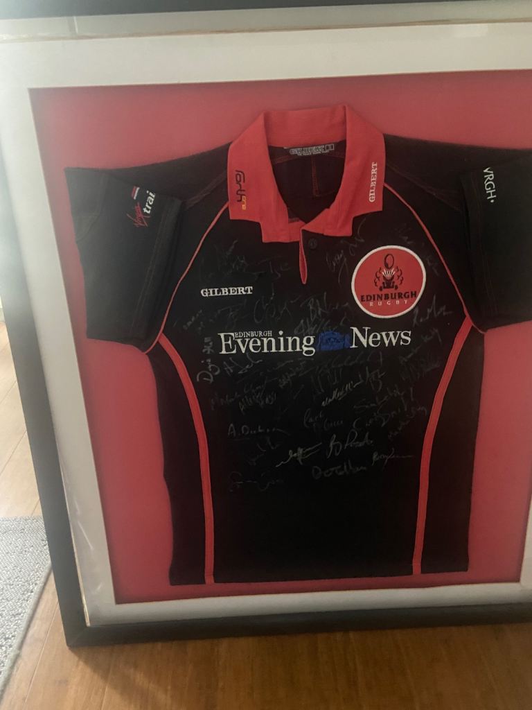 Edinburgh rugby signed shirt 