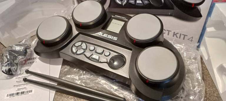 Alessis Compact 4 Portable Table Top Electonic Drum Kit