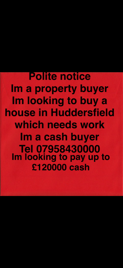 Cash Buyer Looking for House in Huddersfield – Needs Work