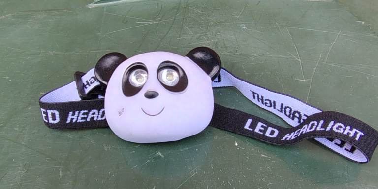 Panda Face Shaped Head Torch