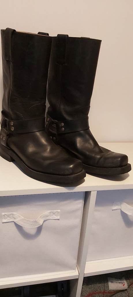 image for MAYURA 1501 CRUISER BOOTS. SIZE 43. BLACK  LEATHER