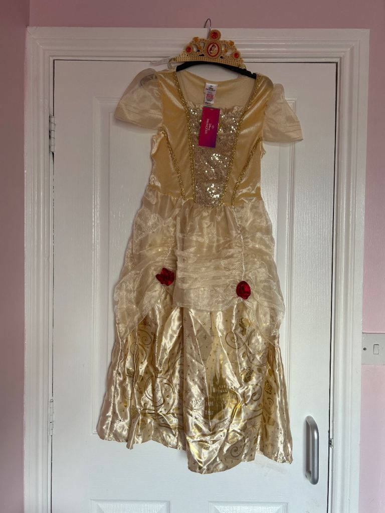 Belle Costume Beauty & The Beast Age 8/9 New