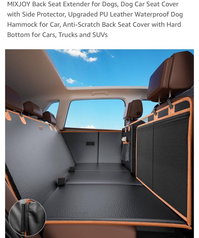 🆕 Dog Car Rear Seat Extender / Protector  
