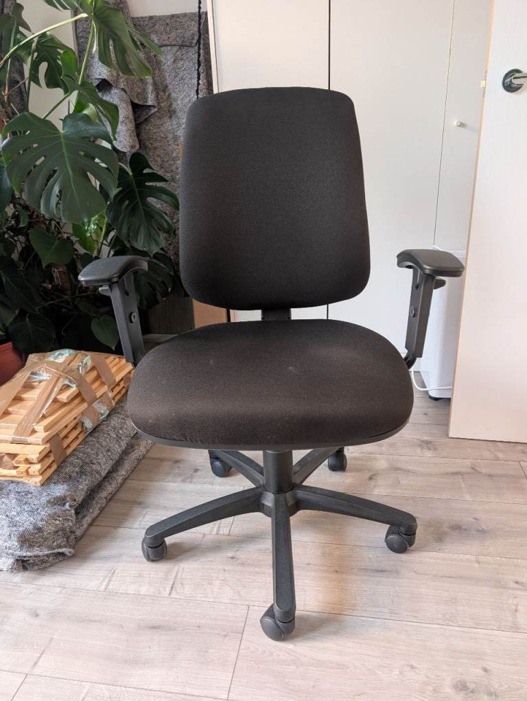 Office chair swivel fully adjustable black