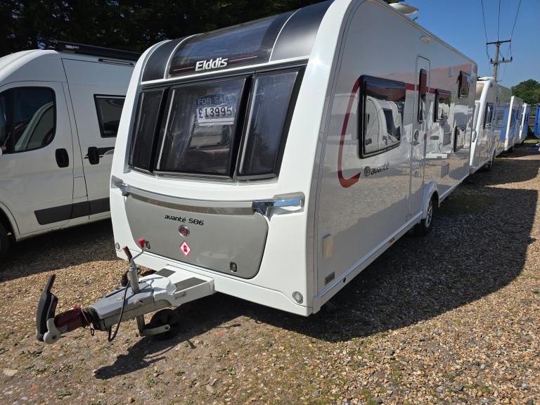 2018 Elddis Avante 586 6 Berth Fixed Bunks Caravan, M/Mover, Solar