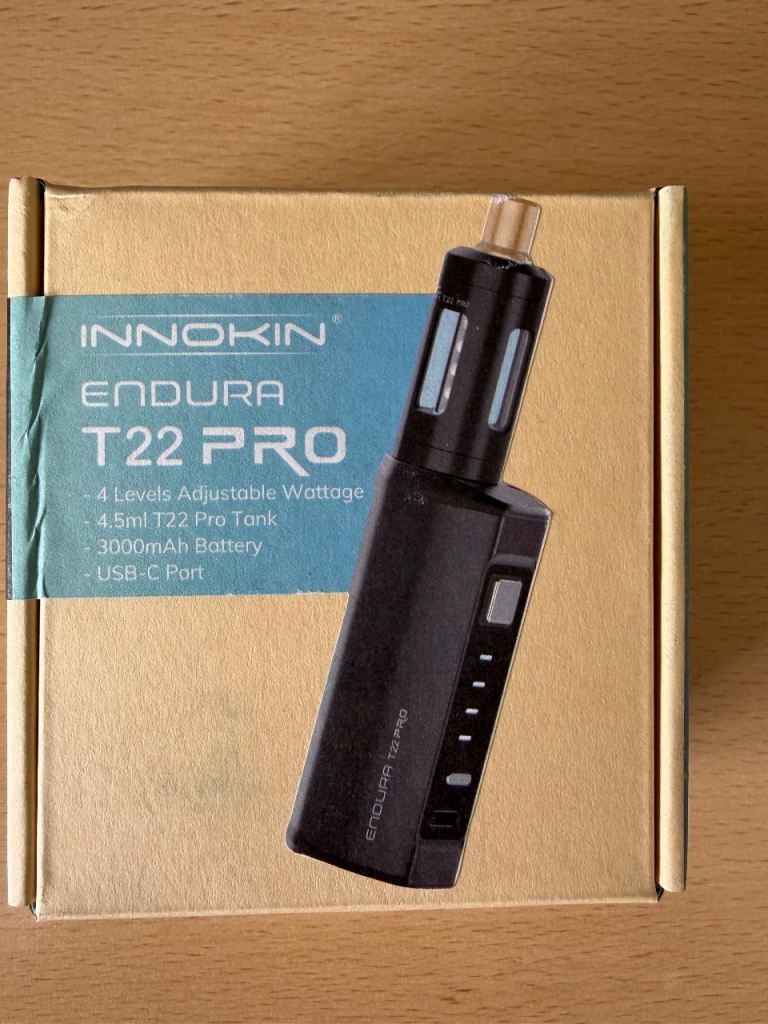 Innokin Endura T22 Pro Vape Kit - Brand New, Black