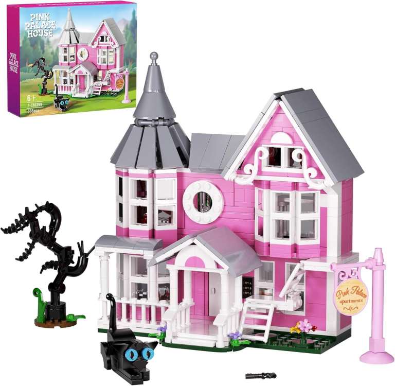 image for new in packaging - Pink Palace Building Set, 6+ (566PCS)