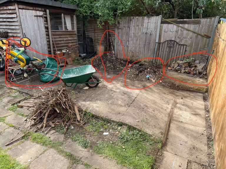 Garden Waste Removal Needed – Soil, Bricks & General Rubbish