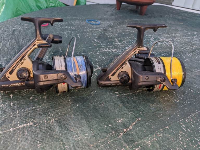 x2 SHIMANO aerlex 8000 gt top quality fishing reels in very good condition 