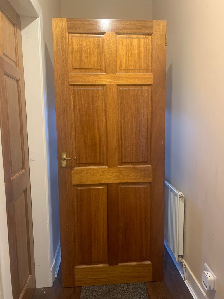 Solid 35mm 6 panel internal hardwood door