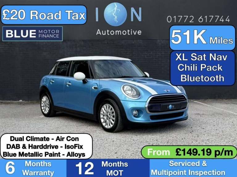 2016 MINI Hatch 1.5 Cooper D 5dr HATCHBACK DIESEL Manual