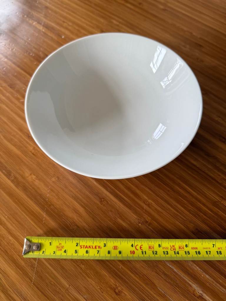 Tasty treats await! M&S White ceramic bowl