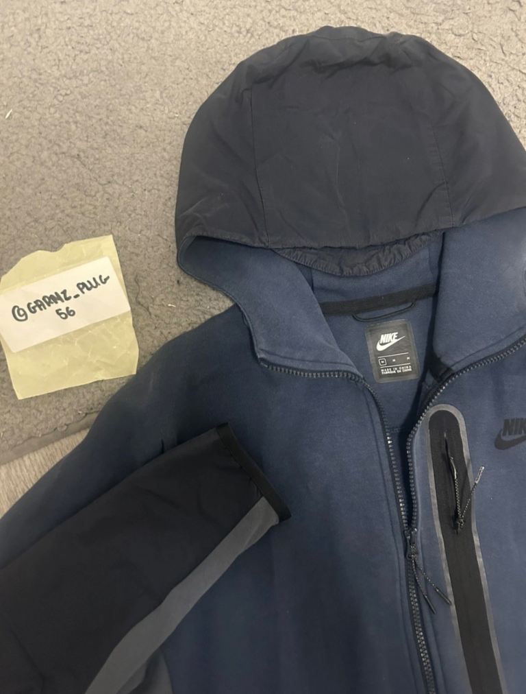 Nike Tech Fleece Tracksuit - Blue, Good Condition