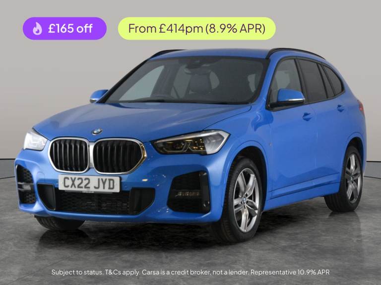 2022 BMW X1 2.0 20i M Sport SUV 5dr Petrol DCT sDrive Euro 6 (s/s) (178 ps) - BLACK ROO Suv Petro...