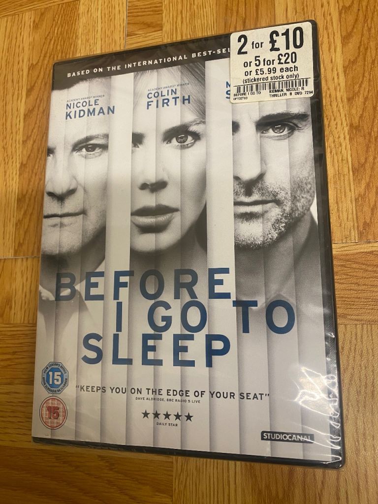 Before I go sleep… dvd . 