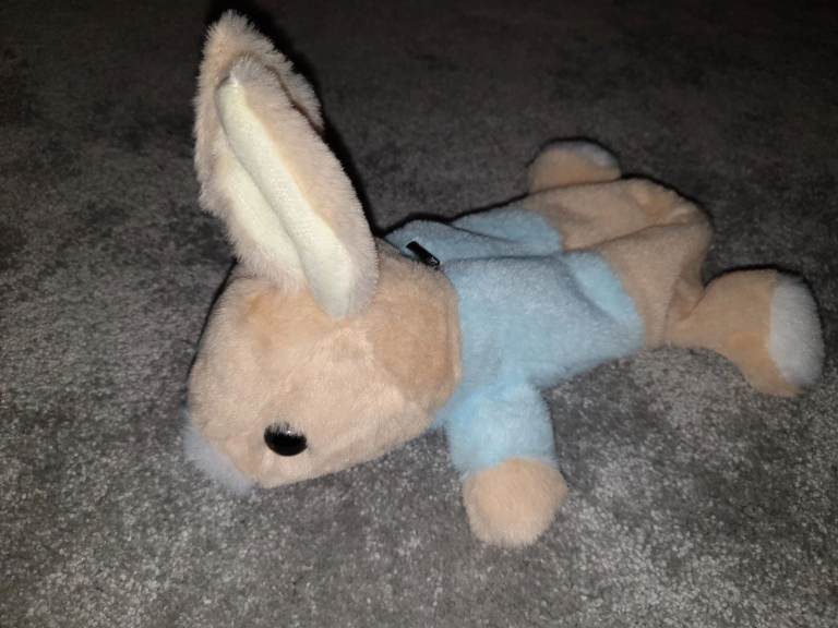 Blue/Brown Soft Rabbit Pencil Case