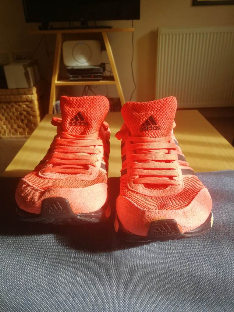 Adidas Orange Adios Boost Running Shoes/Trainers - 8 UK 