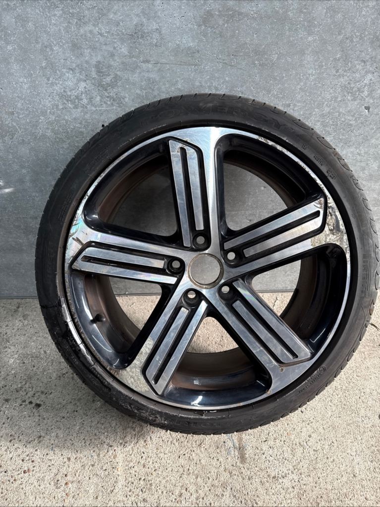 VOLKSWAGEN GOLF R MK7 ALLOY WHEEL 18" SINGLE CADIZ 5 SPOKE 5G0601025BK