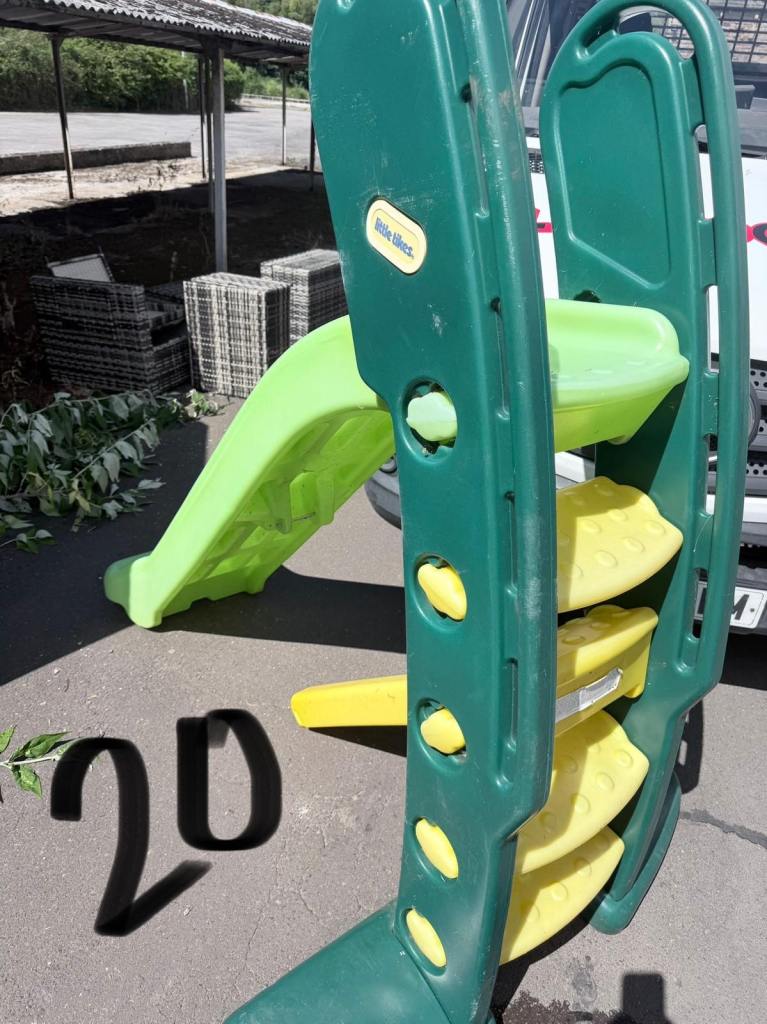 Little Tikes Slide & Climber – Green and Yellow, Good Condition