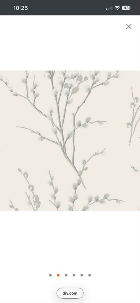 Laura Ashley "pussy willow" wallpaper 