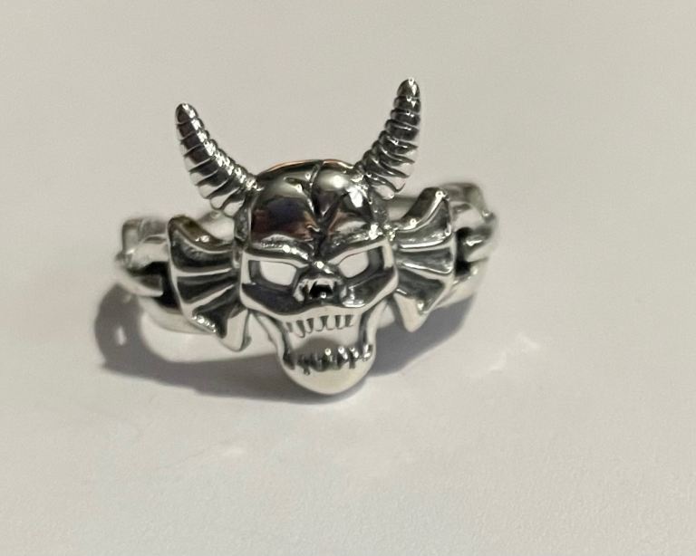 S925 stamped hellfire ring size 9
