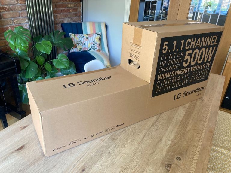 image for Brand New Sealed LG Soundbar US70TR 5.1.1ch Dolby Atmos 500W RRP £699