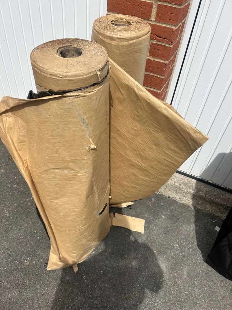 2no rolls of bitumen tanking free to collect (west wick area) 