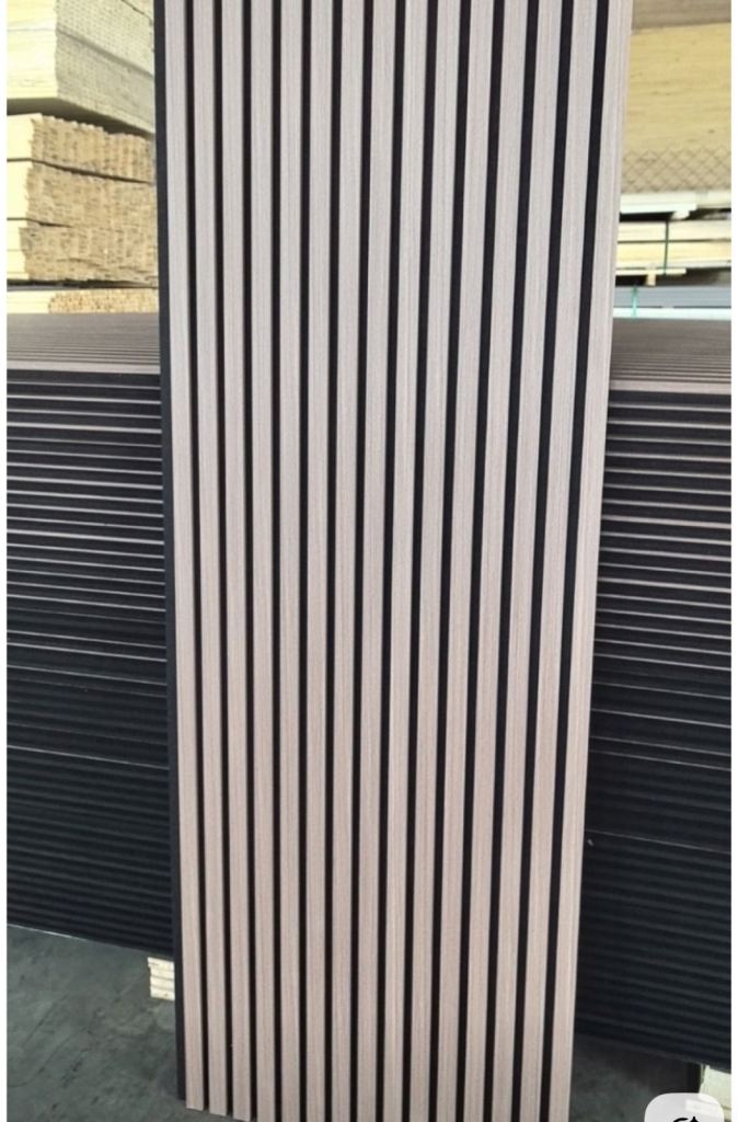 Acoustic wood slat panels 