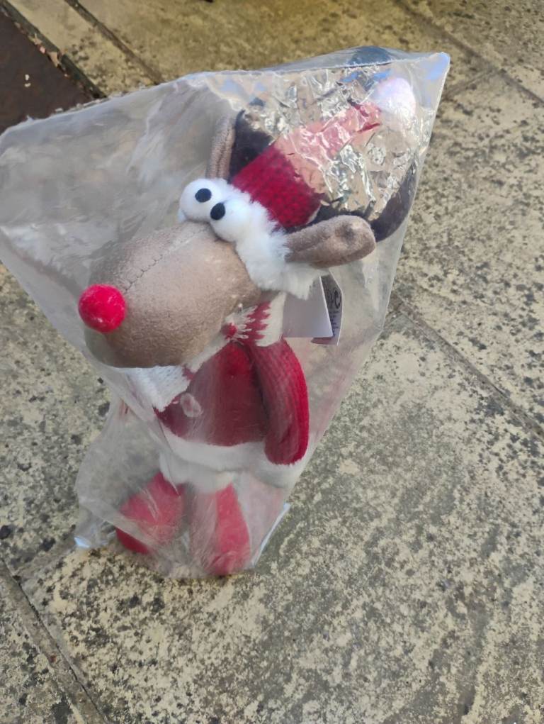 43cm tall Cute Free-Standing Reindeer Decorations (2)