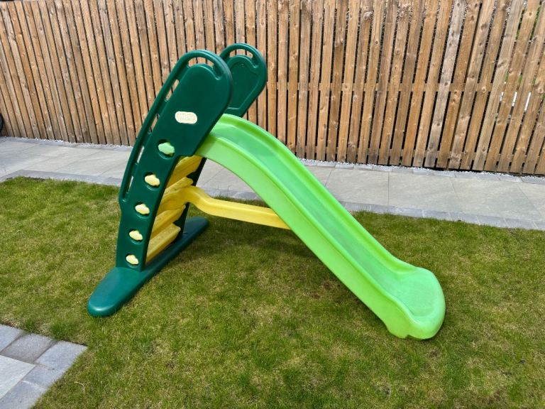 Kids Garden Slide - Green and Yellow, Good Condition