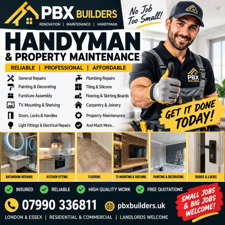 PBX Handyman – Reliable Repairs, Decorating, Plumbing & Property Maintenance