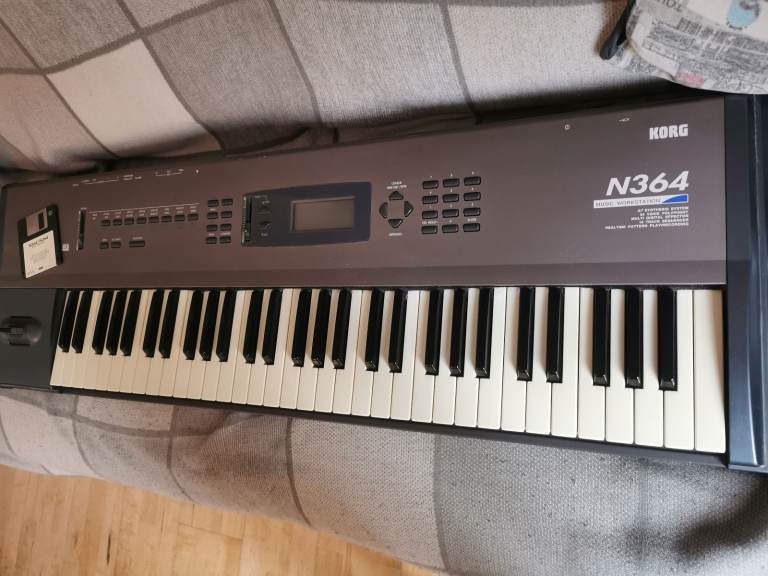 Korg N364 music workstation synth keyboard