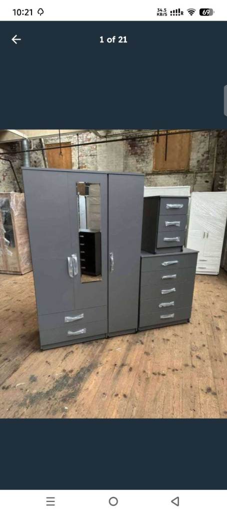 Wardrobe fully assembled