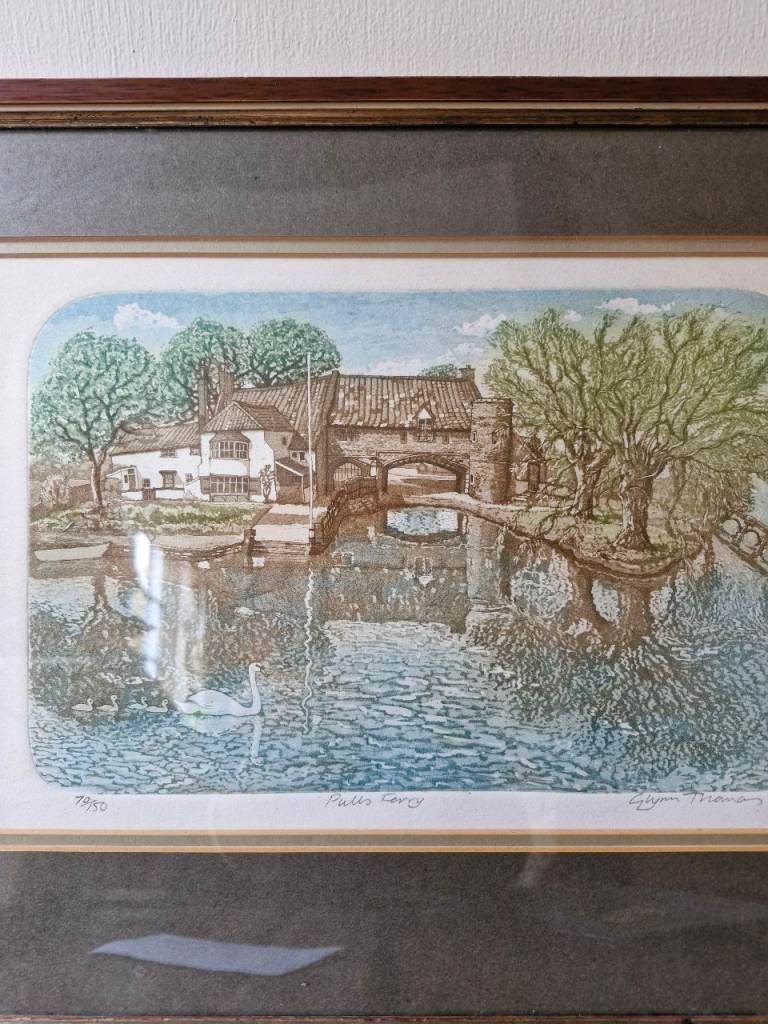 image for Glyn Thomas print, signed and framed 