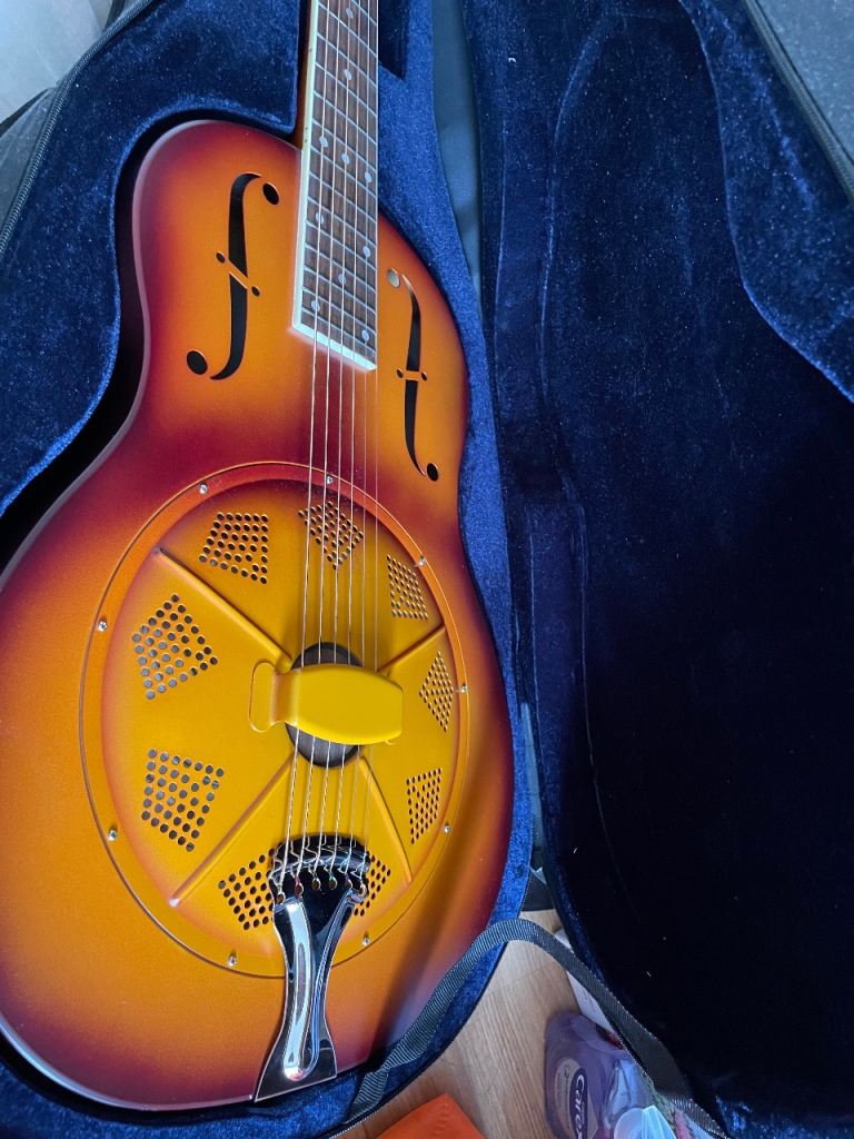 Duolian Resonator Guitar - Triolian Steel Body – Excellent Condition, nearly new