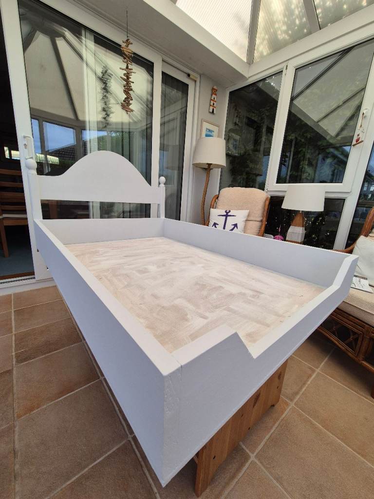 Handmade Wooden Dog Bed