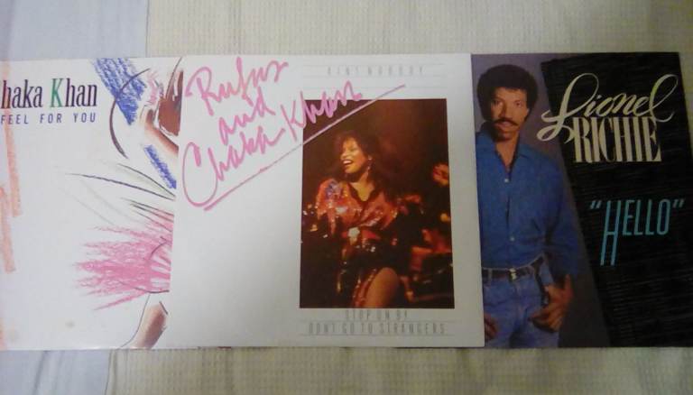 Lionel Richie Chaka Khan vinyl £2 each