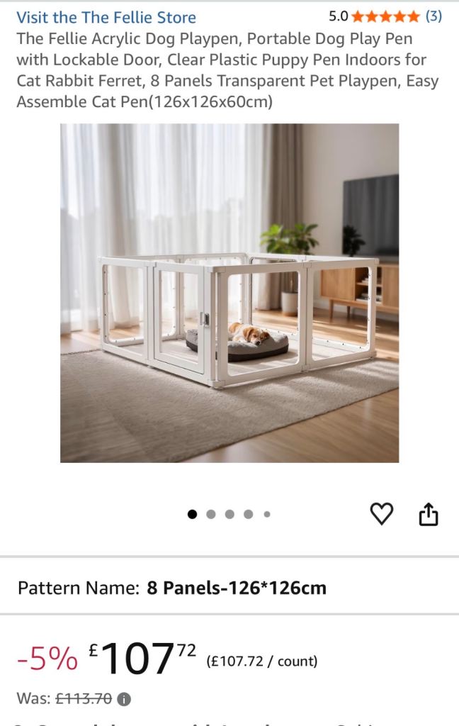 Used Pet Playpen / Enclosure 