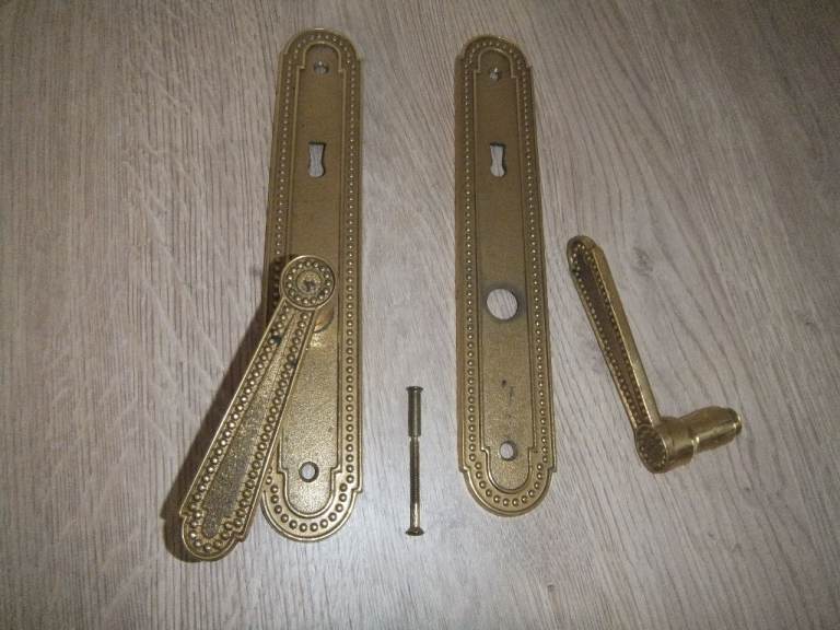 Laiton Massif Solid Brass French Door Handle