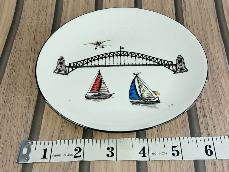 Squidinki Sydney Harbour Bridge Canapé Plate. 