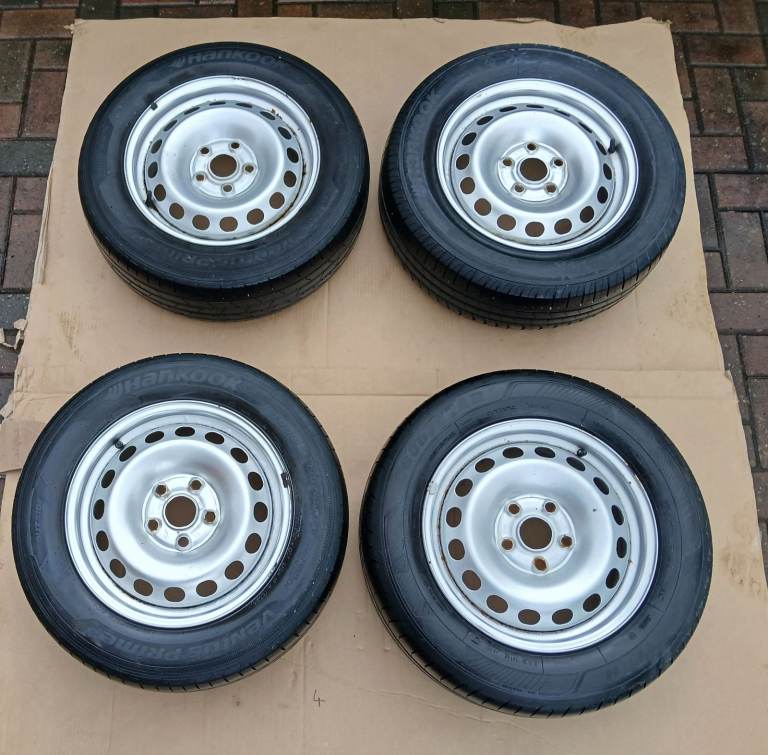 VW Caddy wheels with 195/65/15 premium van  tyres ,all good tread