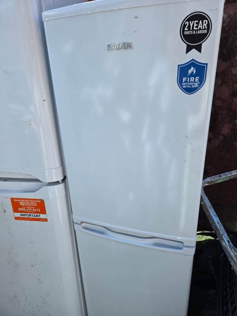 Haier Fridge Freezer – White, Good Condition