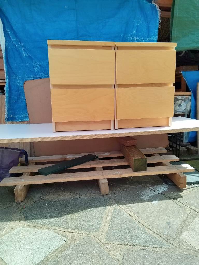 Two identical deep drawer cabinets in new condition spotlessly clean 