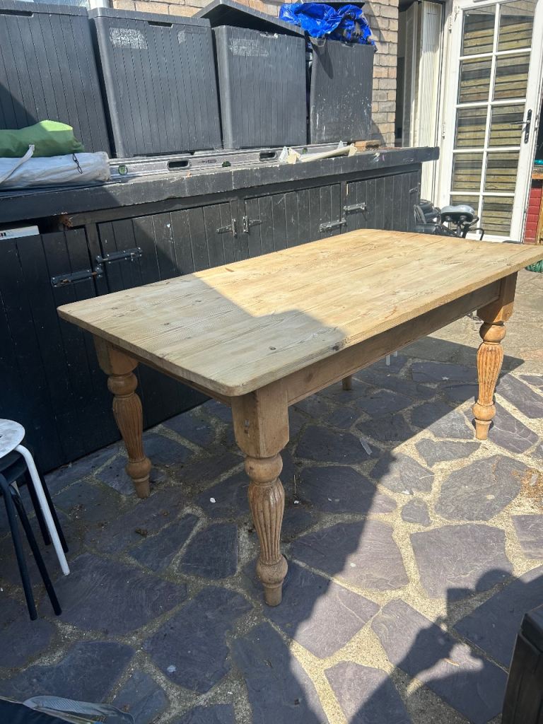 Antique pine table 