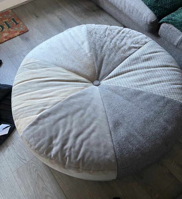 DFS large grey footstool 