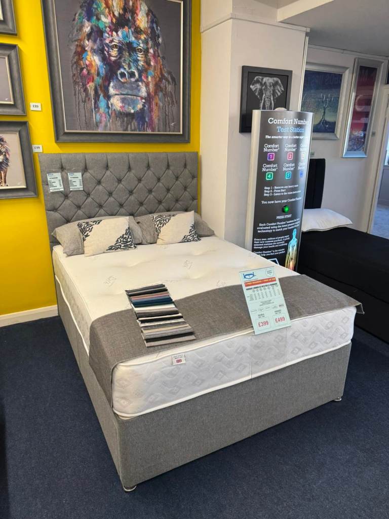 🛏️ 4FT6 Divan Bed Set + Foam Mattress 📞 Storage Available – Cheapest Price