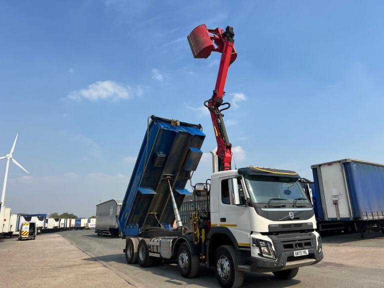 2020 70 Volvo FMX 420 TIPPER GRAB, PALFINGER CRANE, MOT OCTOBER 